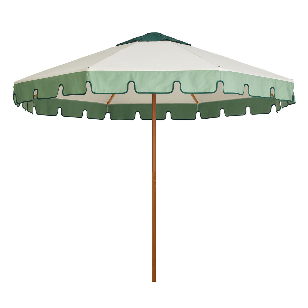 2.8m Sundial+ Umbrella - Keyhole Valance - Forest Block