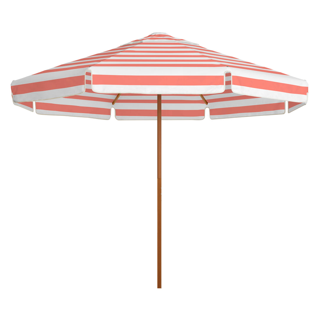 2.8m Sundial+ Umbrella - Straight Valance - Coral Stripe