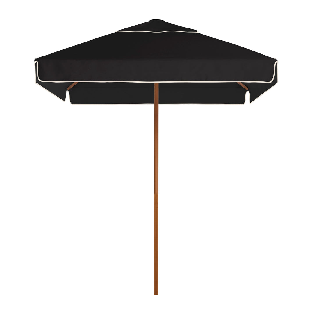 2m Sundial+ Umbrella - Straight Valance - Black