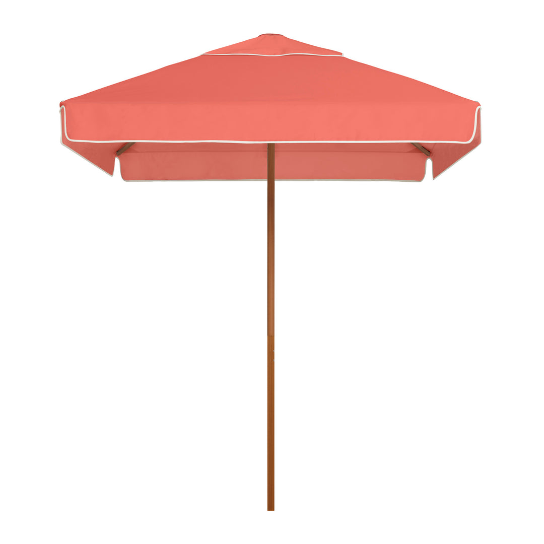 2m Sundial+ Umbrella - Straight Valance - Coral