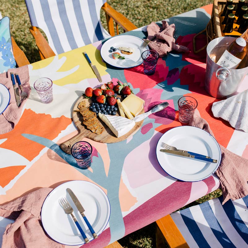 Tablecloth Wildflowers by Leah Bartholomew Basil Bangs