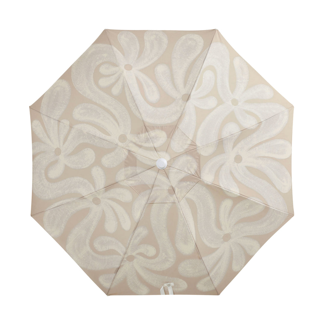 Premium Beach Umbrella - Flowers by Kane Lehanneur