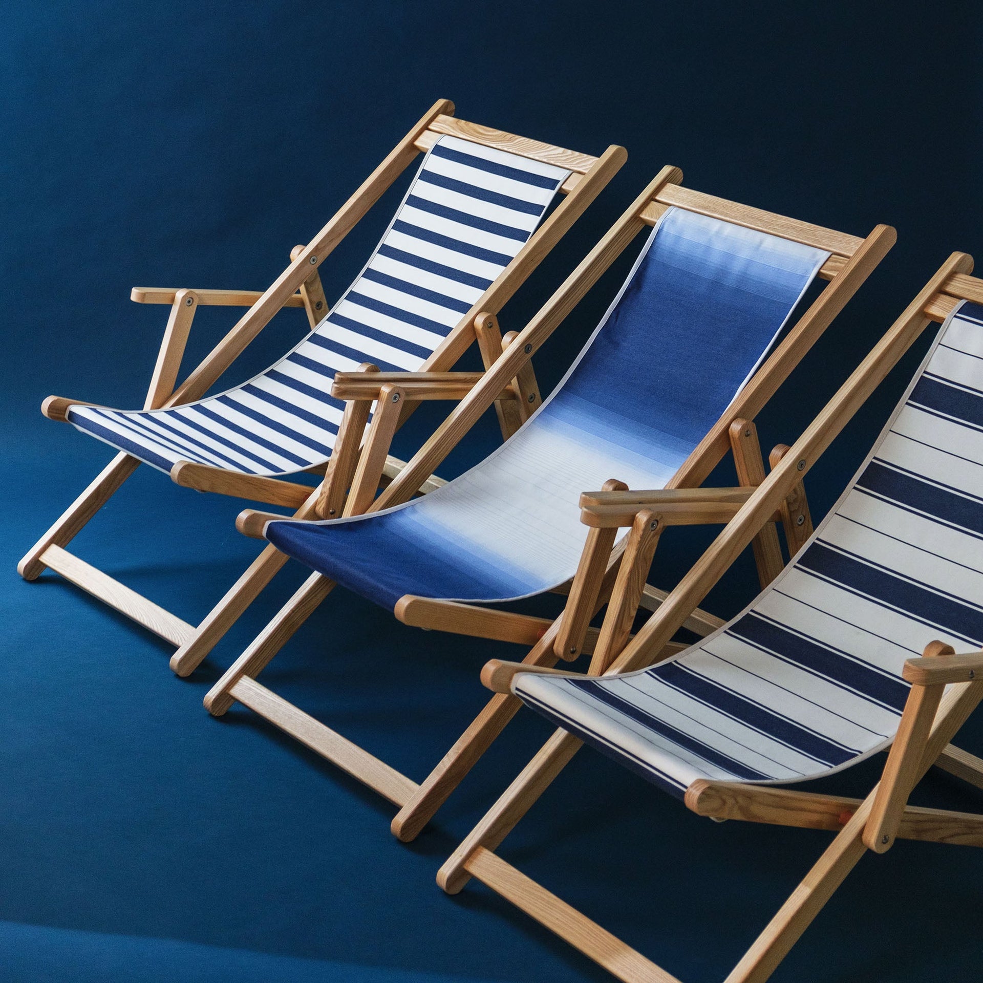 Basil Bangs | Beppi Sling Chair - Outdoor Timber Deck Chairs