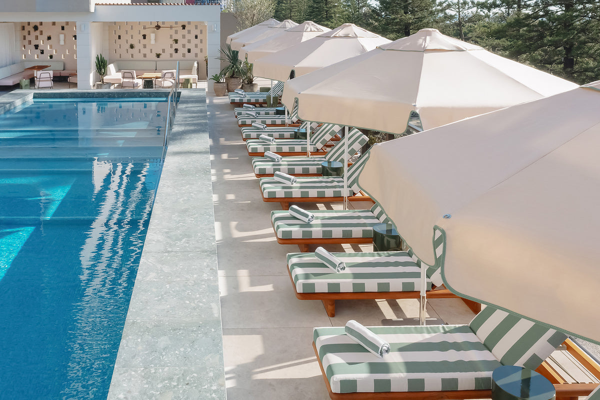 mondrian gold coast basil bangs commercial umbrella sundial umbrella patio umbrella custom umbrella poolside