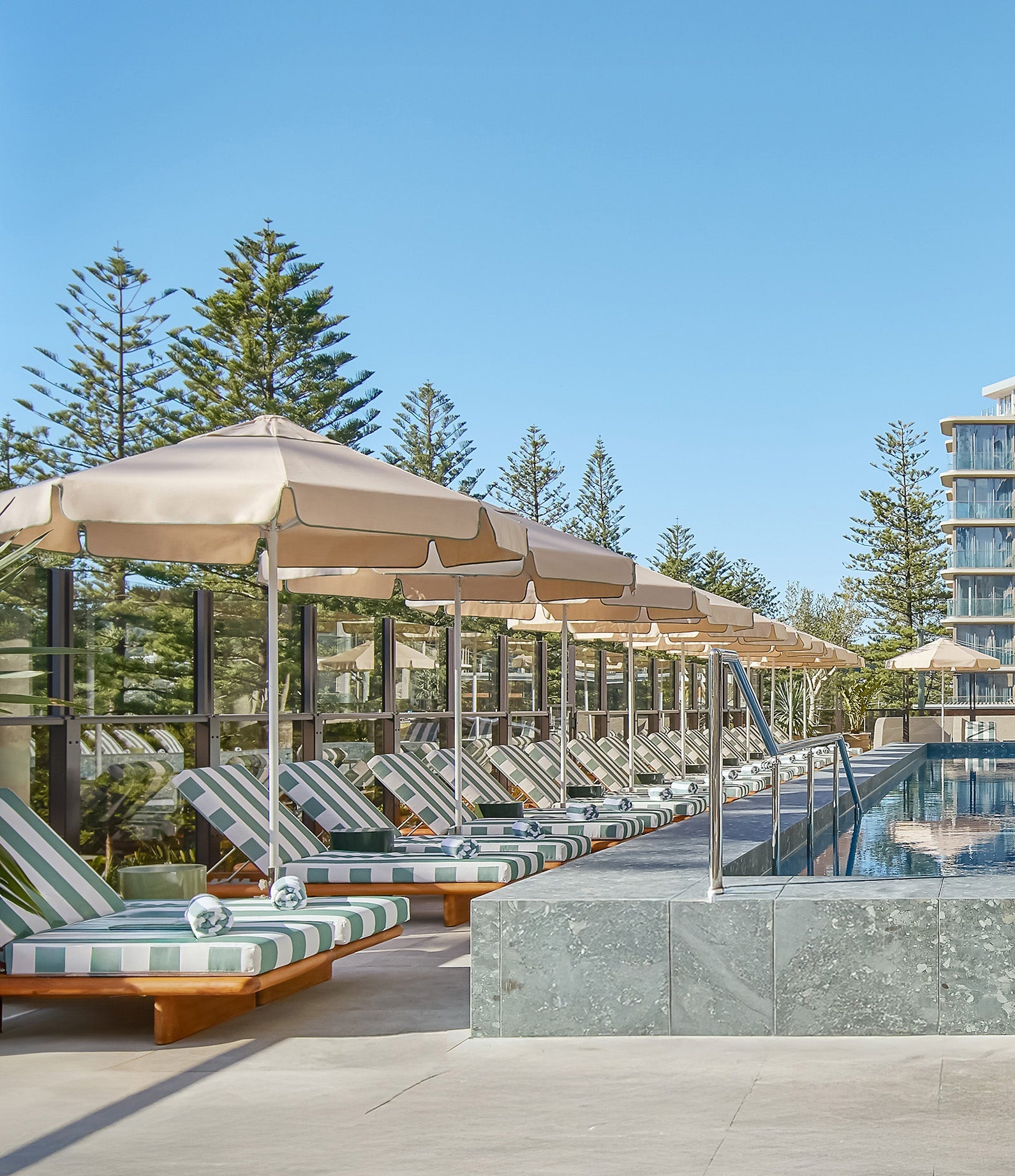 mondrian gold coast basil bangs commercial umbrella sundial umbrella patio umbrella custom umbrella poolside