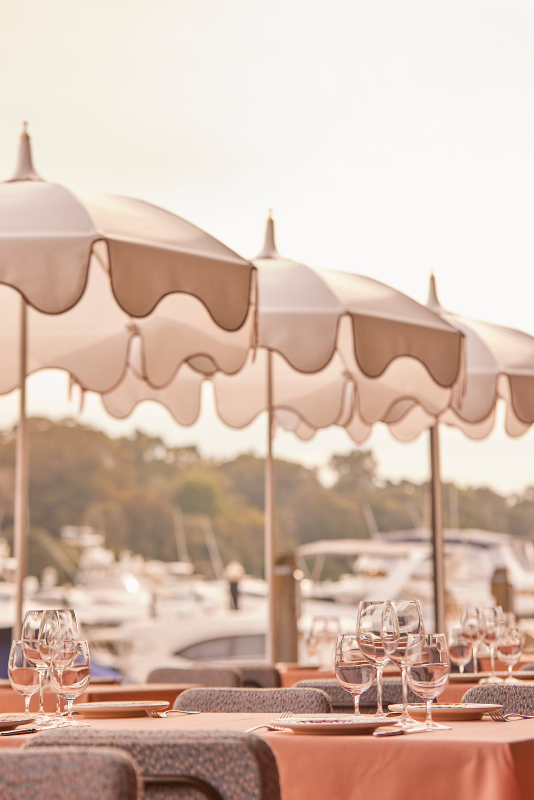 Basil Bangs Commercial Pagoda Umbrella