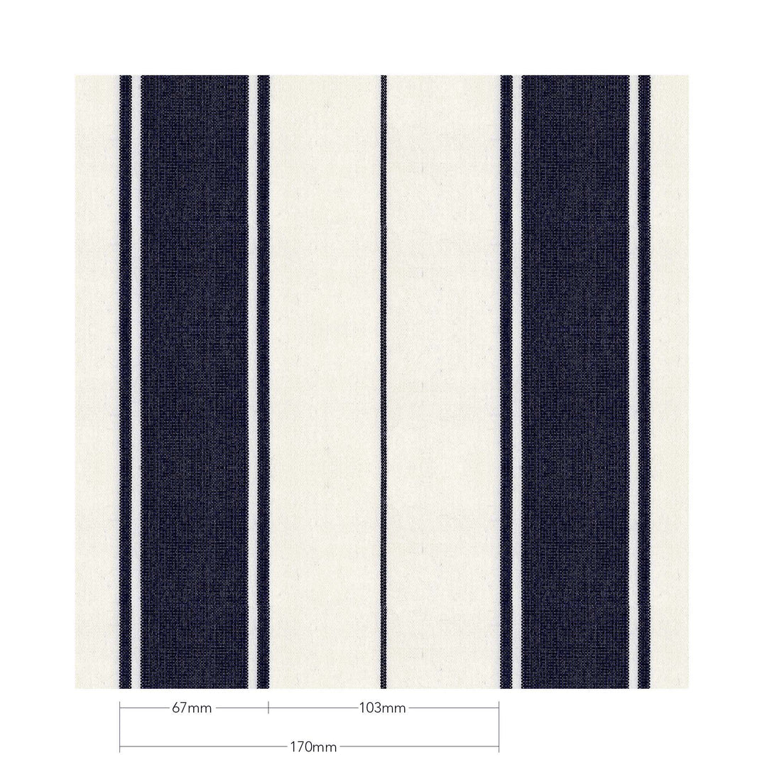 Outdoor Cushion - 30x50 - Al Mare Stripe Marine