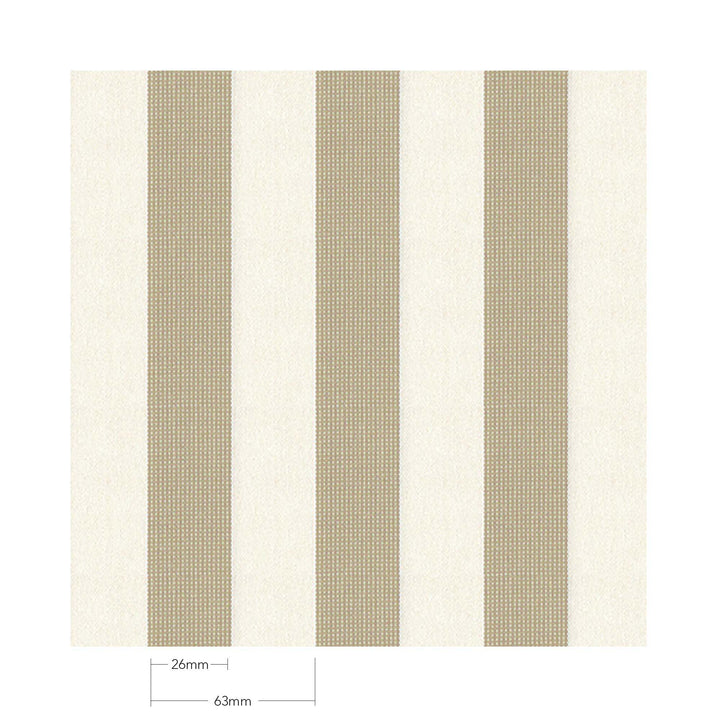 Basil Bangs Amore Linen fabric swatch, a striped, premium solution-dyed acrylic material.