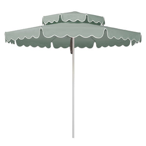 2.8m Double Caspar Umbrella - Scallop Val - Alpine Green
