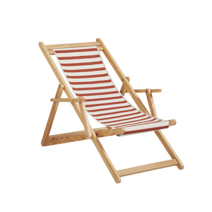 Beppi Sling Chair - Amore Stripe Chestnut