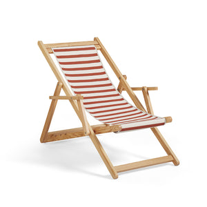 Beppi Sling Chair - Amore Stripe Chestnut