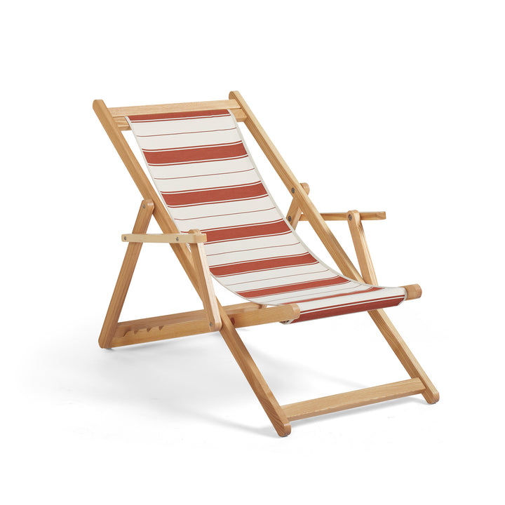 Beppi Sling Chair - Al Mare Stripe Chestnut