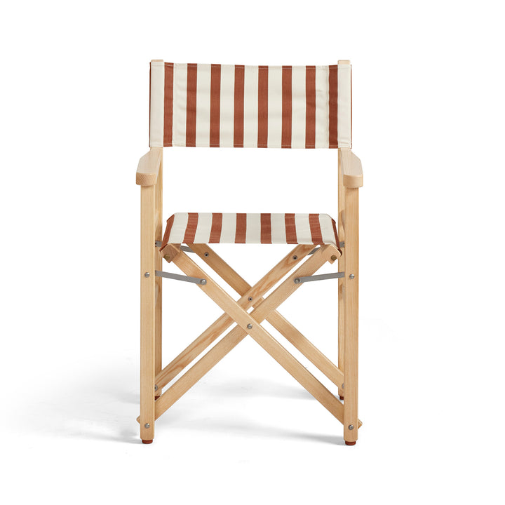 Directors Chair - Amore Stripe Chestnut