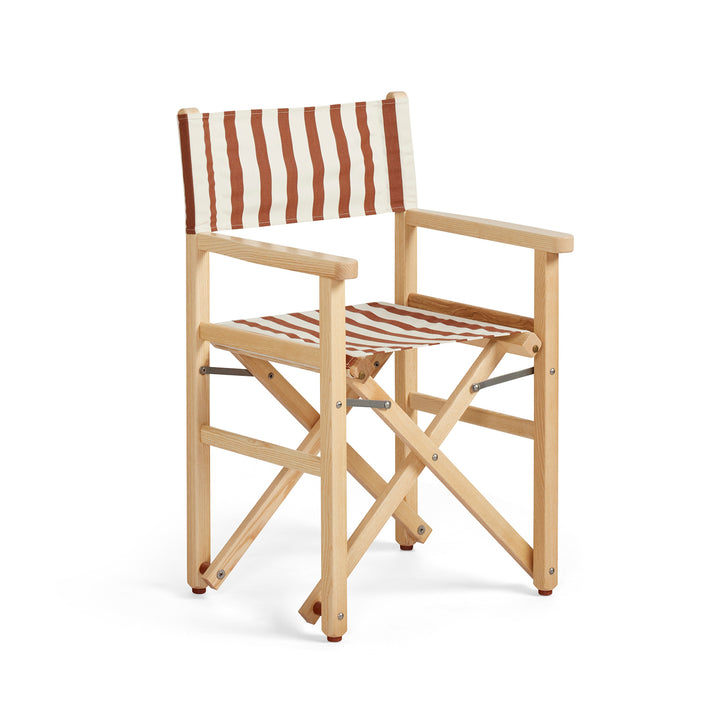 Directors Chair - Amore Stripe Chestnut
