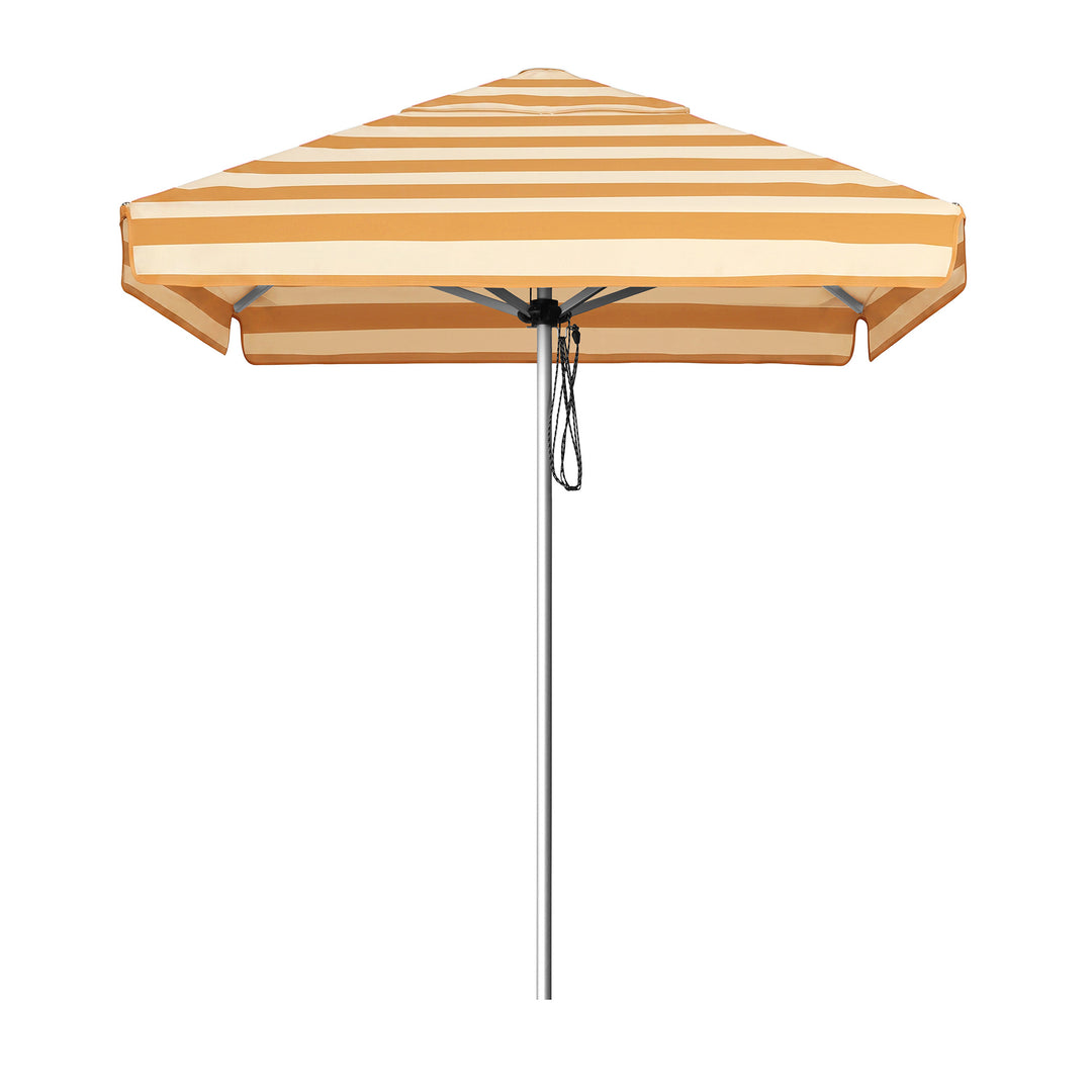 2m Go Large Umbrella - Straight Valance - Ochre Stripe