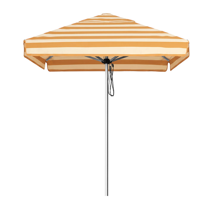 2m Go Large Umbrella - Straight Valance - Ochre Stripe