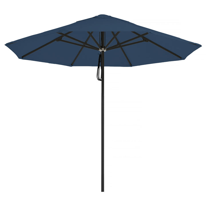 2.8m Sundial Umbrella - Black - Steel Blue