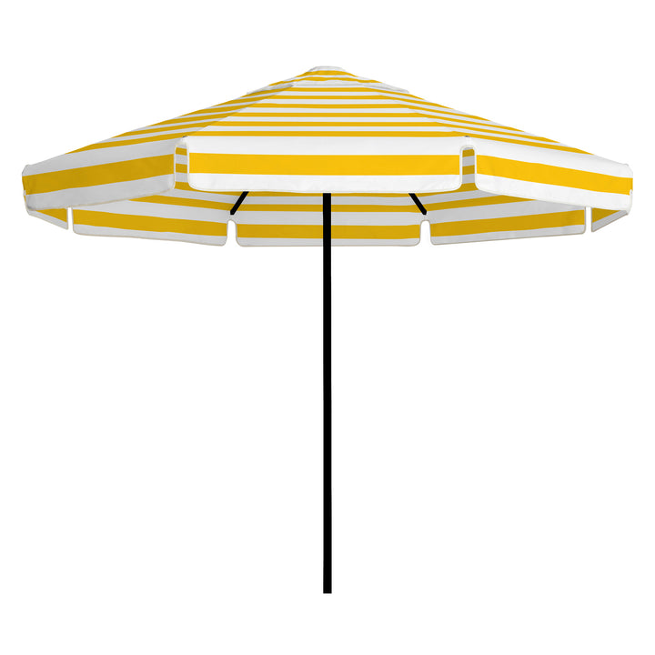 2.8m Sundial Umbrella - Black - Straight Valance - Marigold