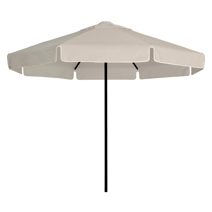 2.8m Sundial Umbrella - Black - Straight Valance - Raw