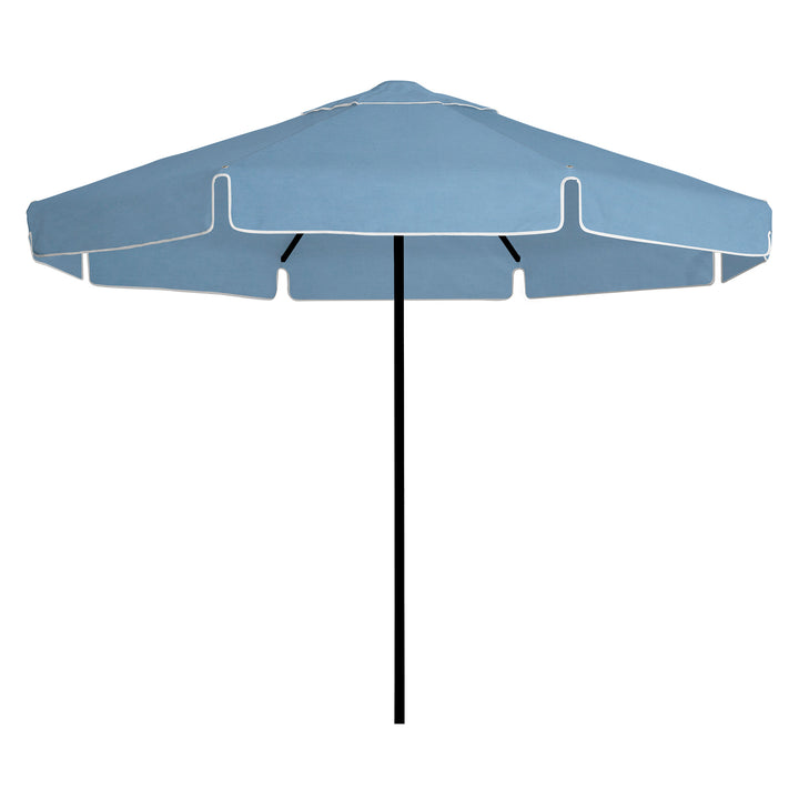 2.8m Sundial Umbrella - Black - Straight Valance - Sapphire