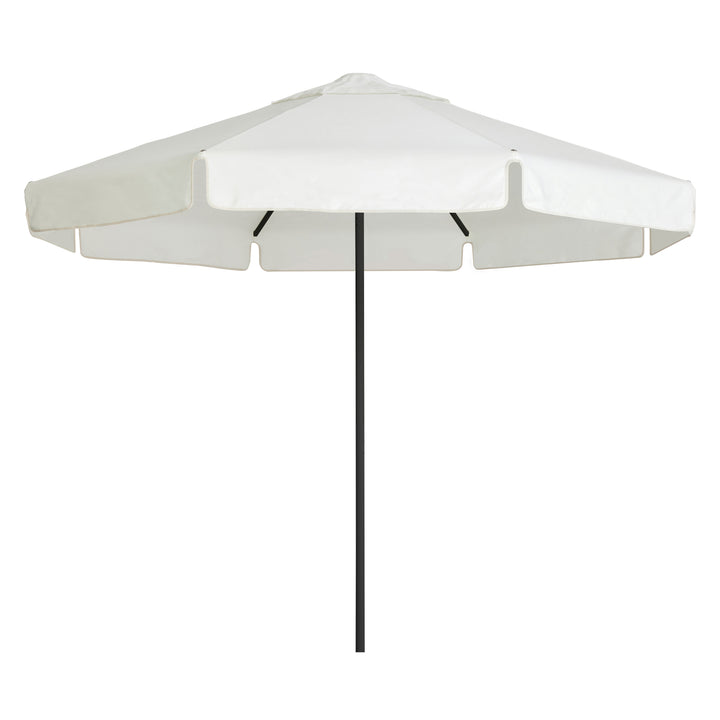 2.8m Sundial Umbrella - Black - Straight Valance - White