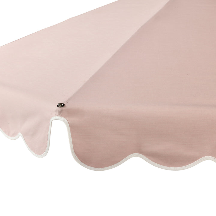 2.8m Double Caspar Umbrella - Scallop Val - Rosa