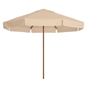 2.8m Sundial Umbrella - Woodgrain - Straight Valance - Cava