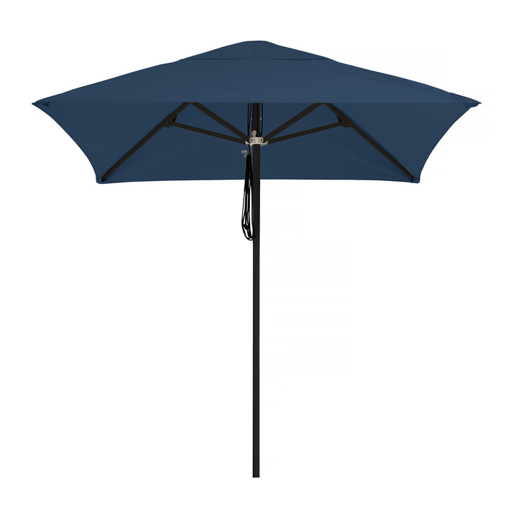 2m Sundial Umbrella - Black - Steel Blue