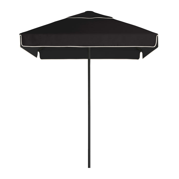 2m Sundial Umbrella - Black - Straight Valance - Black