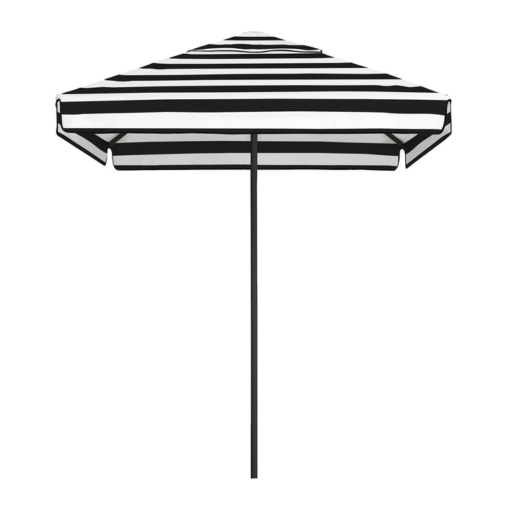2m Sundial Umbrella - Black - Straight Valance - Chaplin
