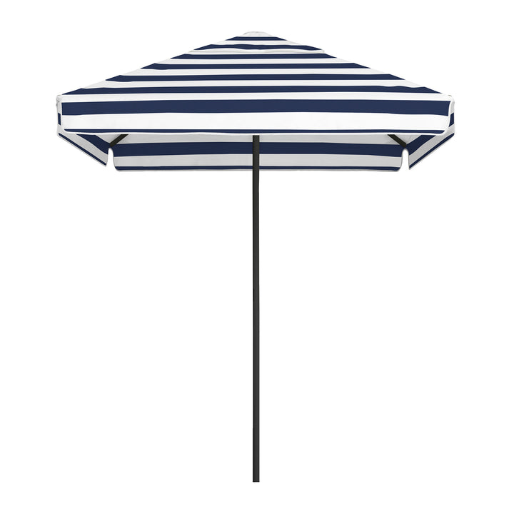 2m Sundial Umbrella - Black - Straight Valance - Serge