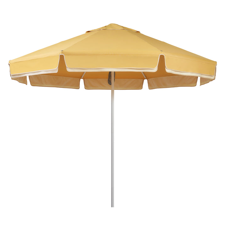 2.8m Sundial Umbrella - White - Straight Valance - Harvest/Ecru