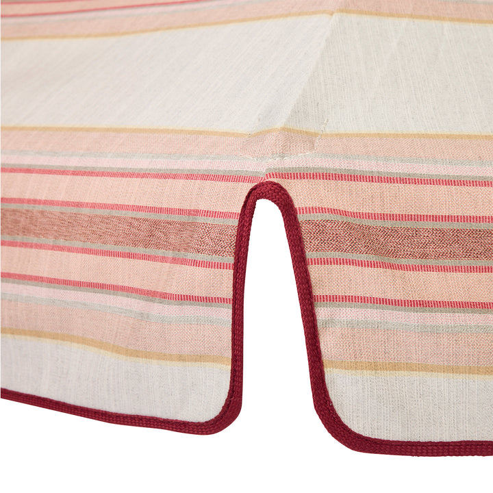 Luxury Parasol - Tailored Stripe - Pink/Red