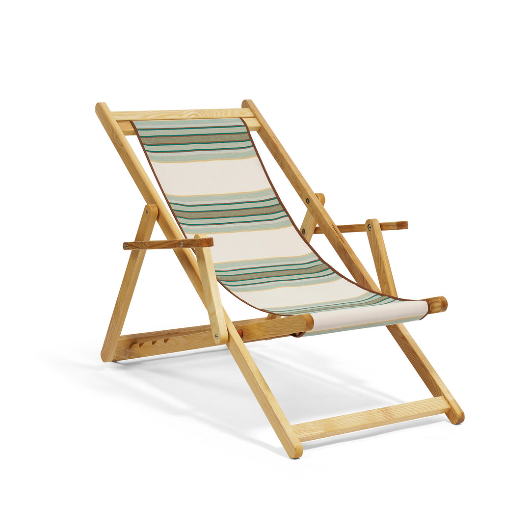 Beppi Sling Chair - Tailored Stripe - Green/Beige