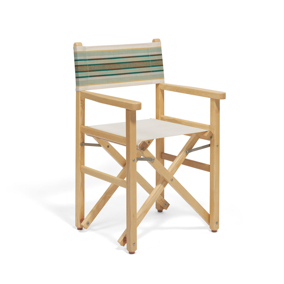 Directors Chair - Tailored Stripe - Green/Beige