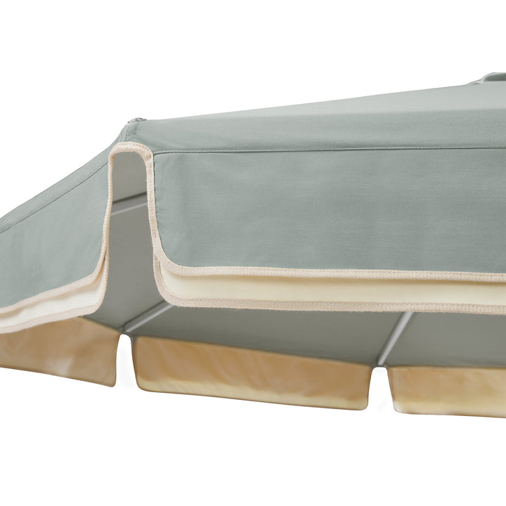 2.8m Double Caspar - Straight Valance - Alpine/Ecru