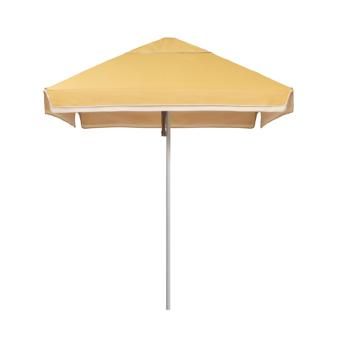 2m Sundial Umbrella - White - Straight Valance - Harvest/Ecru