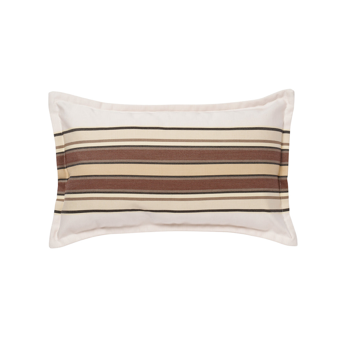 Outdoor Cushion (Cover) - 30x50 - Tailored Stripe - Brown