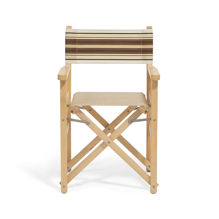 Directors Chair - Tailored Stripe - Brown
