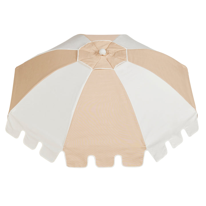 Luxury Parasol - Cava/White