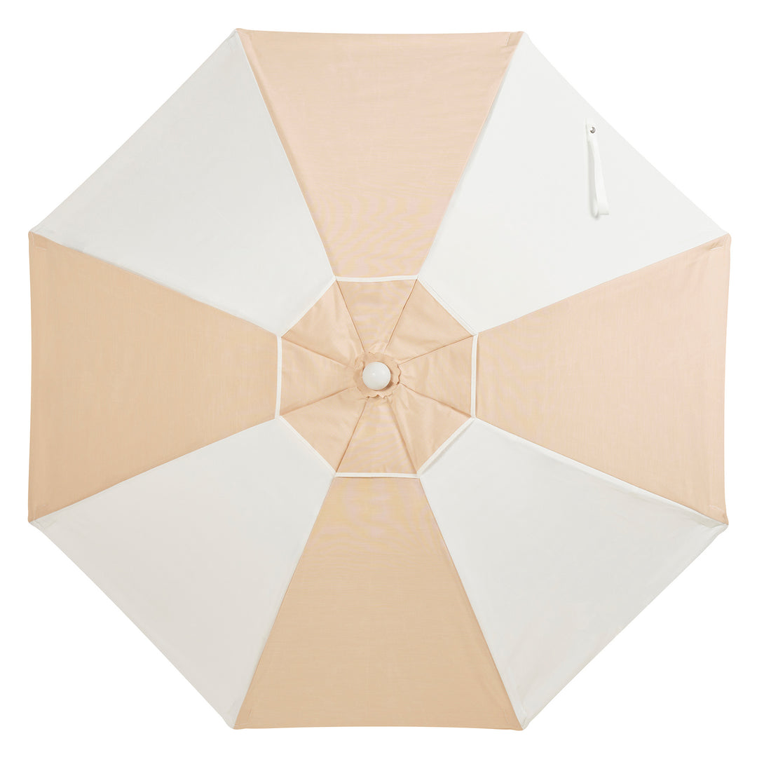 Luxury Parasol - Cava/White