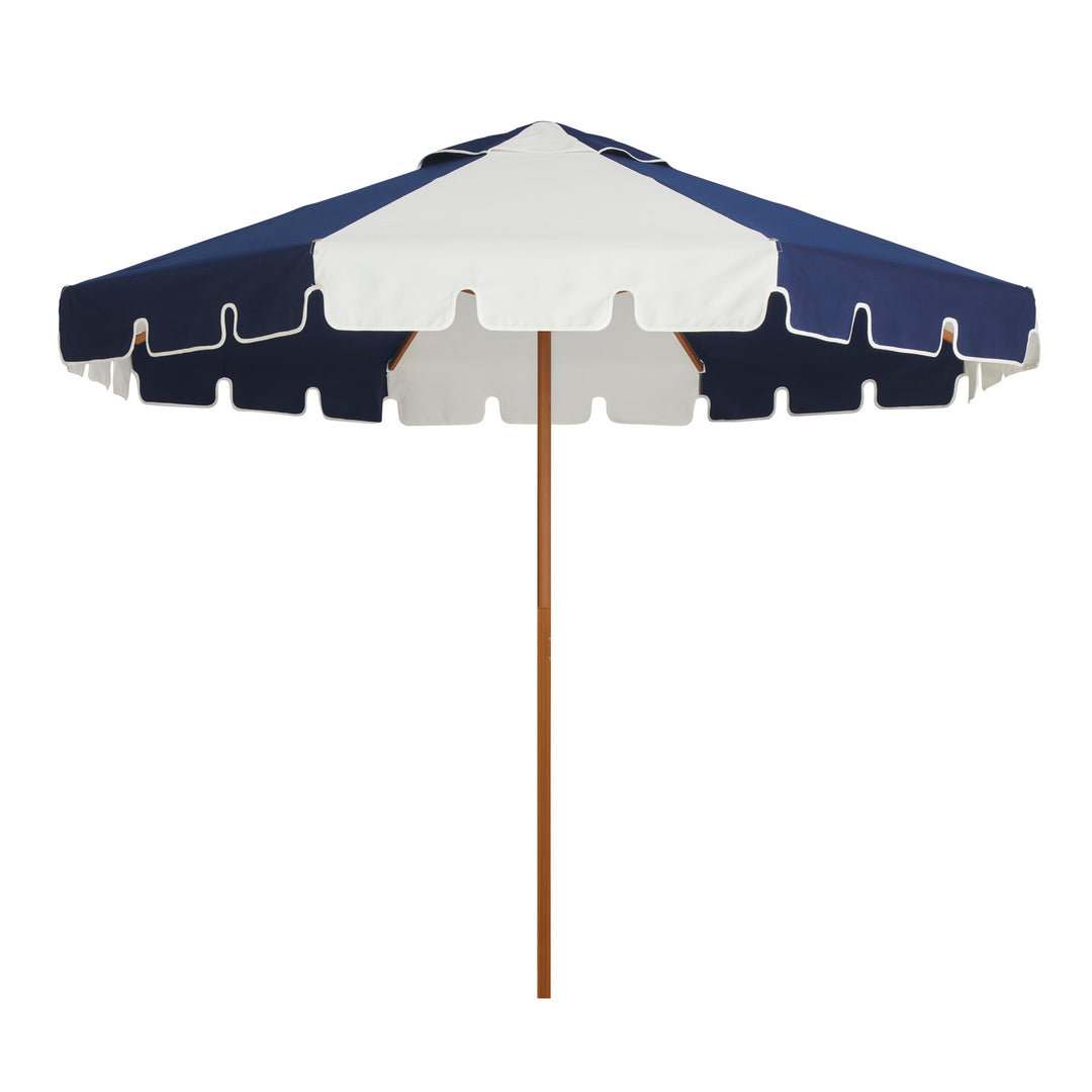 2.8m Sundial+ Umbrella - Keyhole Valance - Navy/White