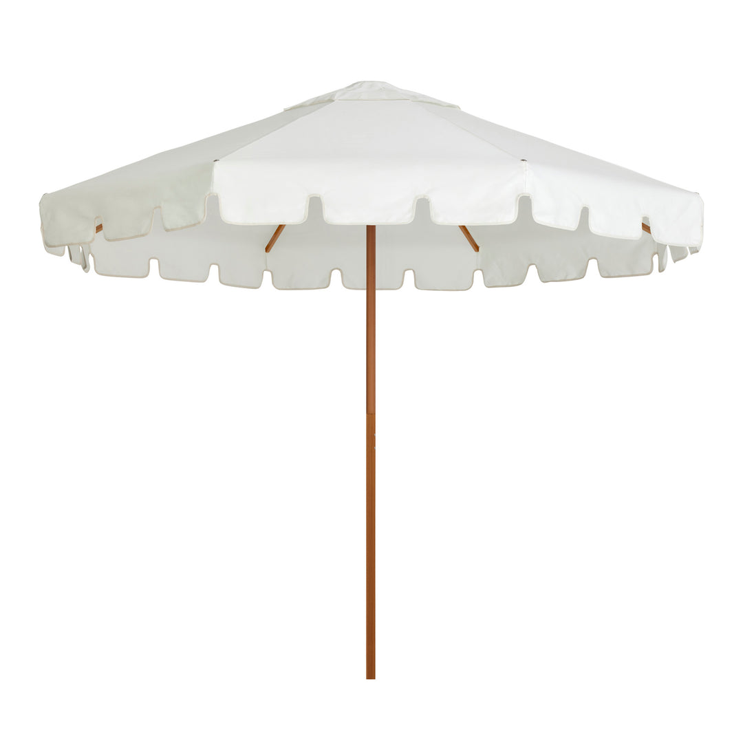 2.8m Sundial+ Umbrella - Keyhole Valance - White