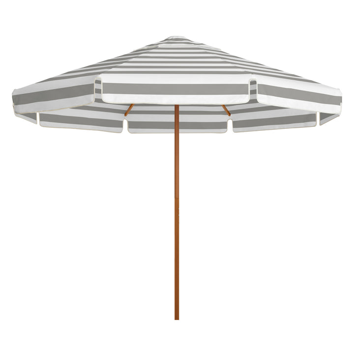 2.8m Sundial Umbrella - Woodgrain - Straight Valance - Cadet