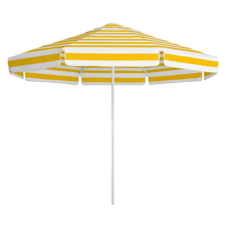 2.8m Sundial Umbrella - White - Straight Valance - Marigold