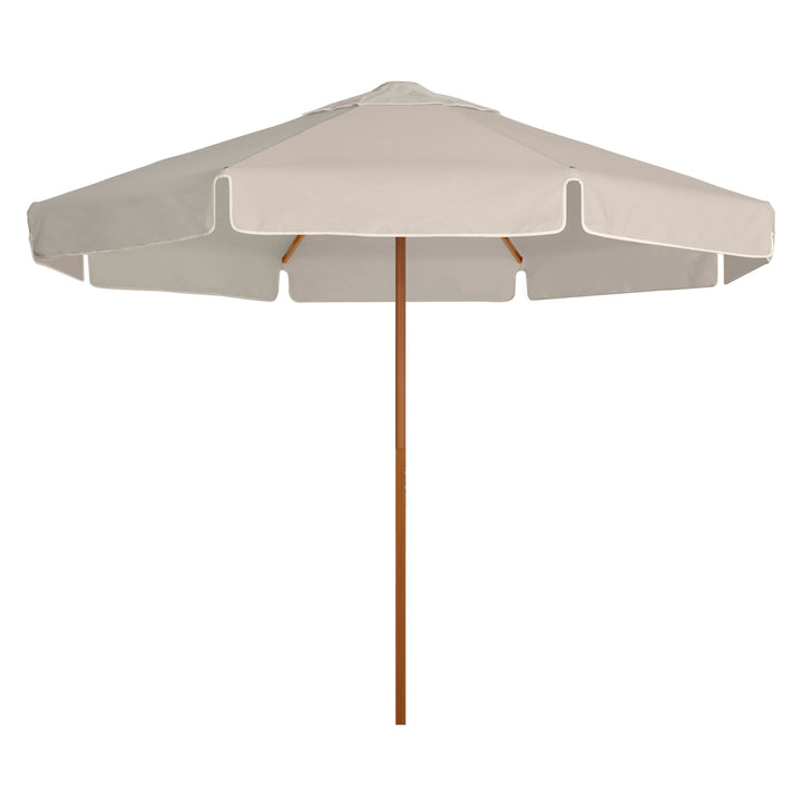 2.8m Sundial Umbrella - Woodgrain - Straight Valance - Raw
