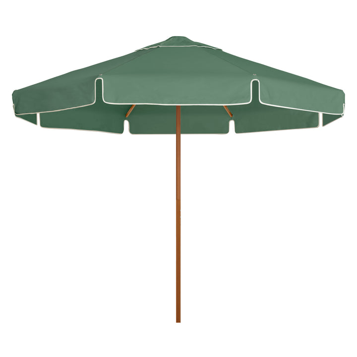 2.8m Sundial Umbrella - Woodgrain - Straight Valance - Sage