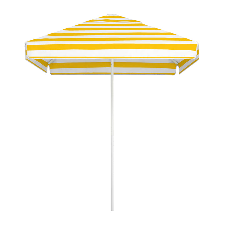 2m Sundial Umbrella - White - Straight Valance - Marigold