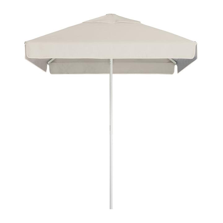 2m Sundial Umbrella - White - Straight Valance - Raw