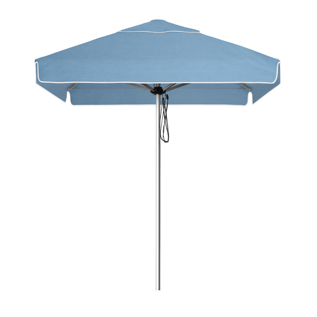 Basil Bangs Go Large Umbrella, a Sapphire Blue, engineer-certified, wind-rated patio umbrella with a reinforced aluminium frame for commercial and residential use.